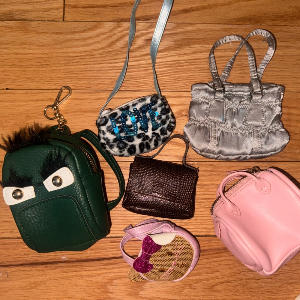 American girl, doll bag, and accessories kit